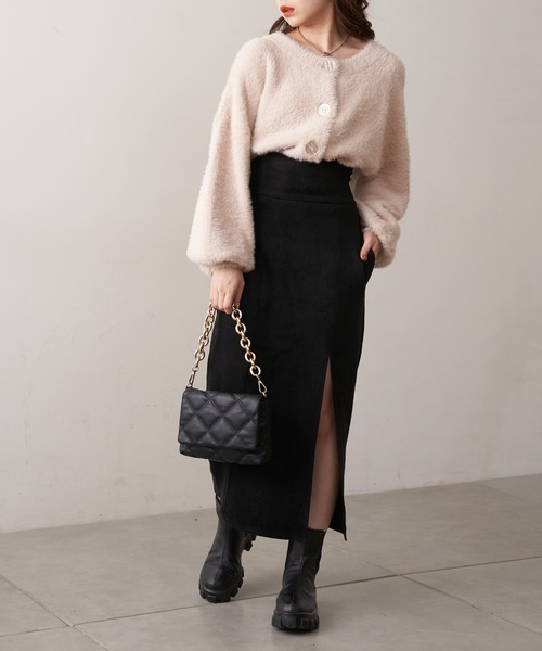 Chico(チコ)の「短丈シャギーカーディガン(カーディガン/ボレロ・レディース・ベージュ/アイボリー・FREE)」の3枚目の写真