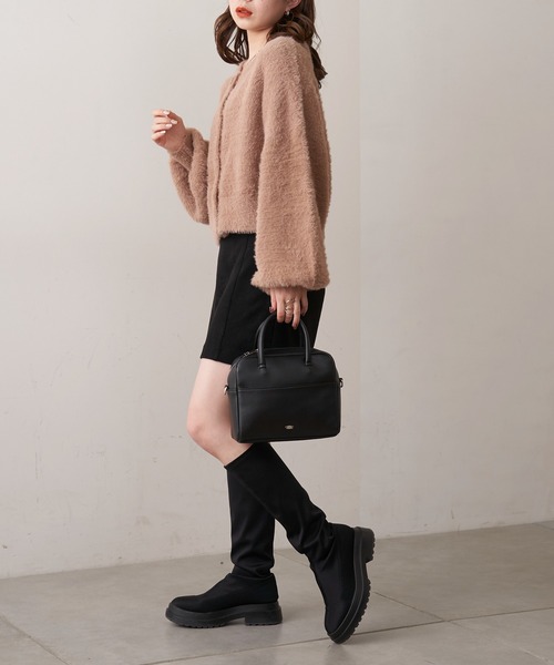 Chico(チコ)の「短丈シャギーカーディガン(カーディガン/ボレロ・レディース・ベージュ/アイボリー・FREE)」の10枚目の写真