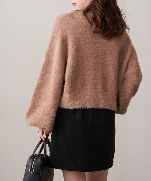 Chico(チコ)の「短丈シャギーカーディガン(カーディガン/ボレロ・レディース・ベージュ/アイボリー・FREE)」の14枚目の写真