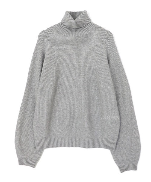 deBURN（デバーン）の「【deBURN 】ワッフルタートルネックニット / waffle turtle neck_KN（ニット/セーター・レディース・ライトベージュ/カーキ/ブラウン/アイボリー/ライトグレー/ブラック・FREE）」の4枚目の写真