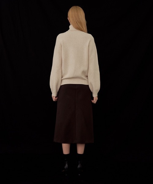 deBURN（デバーン）の「【deBURN 】ワッフルタートルネックニット / waffle turtle neck_KN（ニット/セーター・レディース・ライトベージュ/カーキ/ブラウン/アイボリー/ライトグレー/ブラック・FREE）」の17枚目の写真