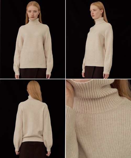deBURN（デバーン）の「【deBURN 】ワッフルタートルネックニット / waffle turtle neck_KN（ニット/セーター・レディース・ライトベージュ/カーキ/ブラウン/アイボリー/ライトグレー/ブラック・FREE）」の20枚目の写真