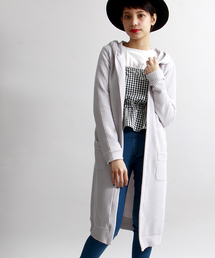 WEGO | WEGO/フードロングカーディガン(カーディガン/ボレロ)