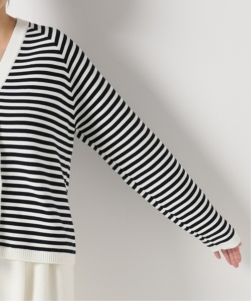 plage（プラージュ）の「MINIボーダーVカーディガン◆（カーディガン/ボレロ・レディース・パープル/ネイビー・FREE）」の17枚目の写真