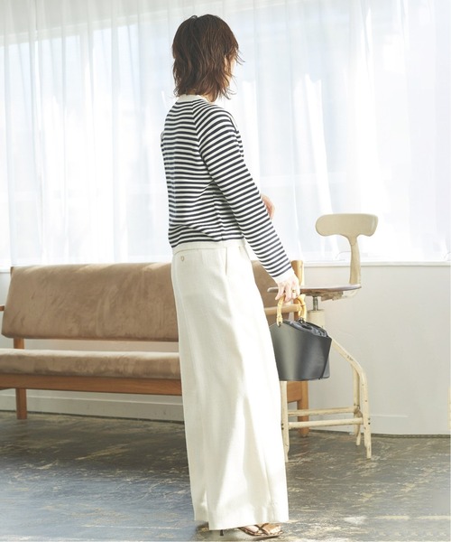 plage（プラージュ）の「MINIボーダーVカーディガン◆（カーディガン/ボレロ・レディース・パープル/ネイビー・FREE）」の10枚目の写真