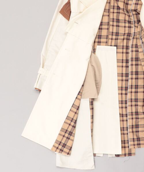 Maison MIHARA YASUHIRO(メゾンミハラヤスヒロ)の「Slide Piece Trench Coat(トレンチコート・レディース・ホワイト・38)」の18枚目の写真