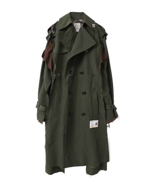 Maison MIHARA YASUHIRO(メゾンミハラヤスヒロ)の「Slide Piece Trench Coat(トレンチコート・レディース・ホワイト・38)」の4枚目の写真