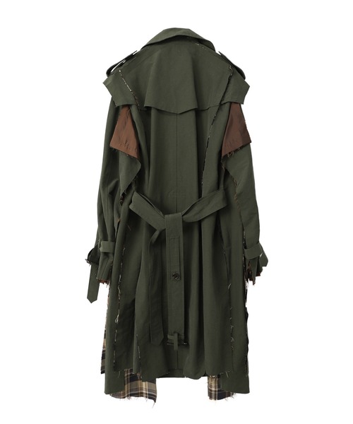 Maison MIHARA YASUHIRO(メゾンミハラヤスヒロ)の「Slide Piece Trench Coat(トレンチコート・レディース・ホワイト・38)」の5枚目の写真