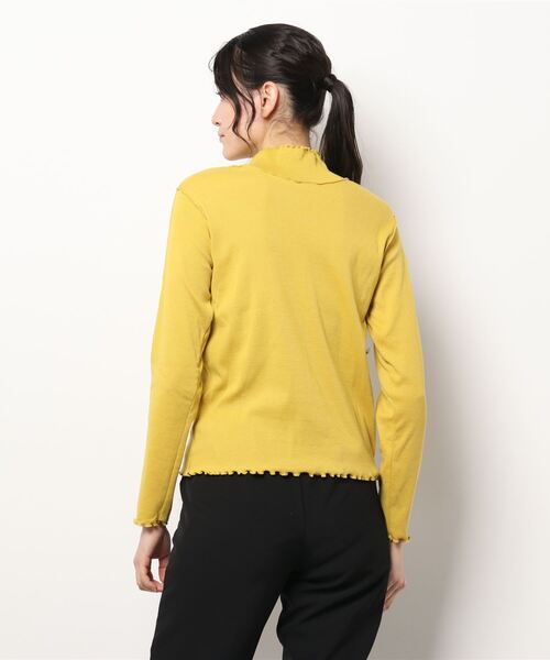 RETRO GIRL（レトロガール）の「メロウテレコハイネックTee（Tシャツ/カットソー・レディース・グリーン/オフホワイト/イエロー/ブラック・FREE）」の5枚目の写真