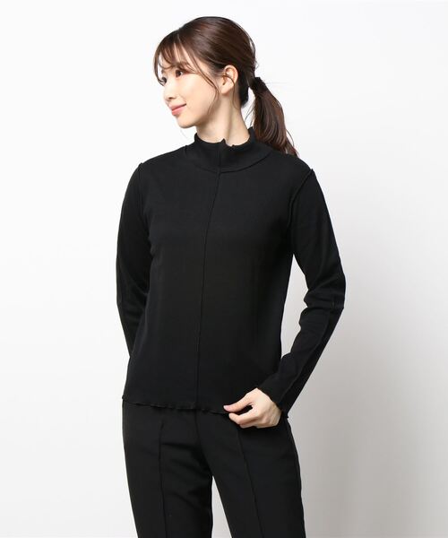 RETRO GIRL（レトロガール）の「メロウテレコハイネックTee（Tシャツ/カットソー・レディース・グリーン/オフホワイト/イエロー/ブラック・FREE）」の9枚目の写真