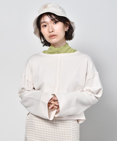 RETRO GIRL（レトロガール）の「メロウテレコハイネックTee（Tシャツ/カットソー・レディース・グリーン/オフホワイト/イエロー/ブラック・FREE）」の19枚目の写真