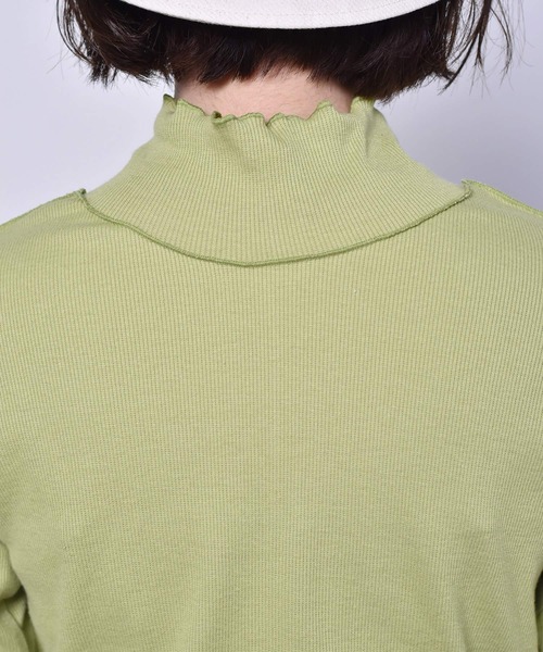 RETRO GIRL（レトロガール）の「メロウテレコハイネックTee（Tシャツ/カットソー・レディース・グリーン/オフホワイト/イエロー/ブラック・FREE）」の15枚目の写真