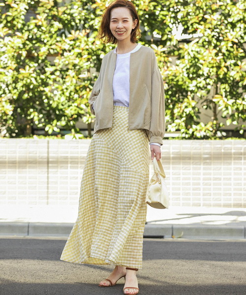 URBAN RESEARCH ROSSO（アーバンリサーチロッソ）の「『一部WEB限定カラー』タックボリュームブルゾン（ブルゾン・レディース・カーキ/ネイビー/ベージュ系その他・FREE）」の5枚目の写真