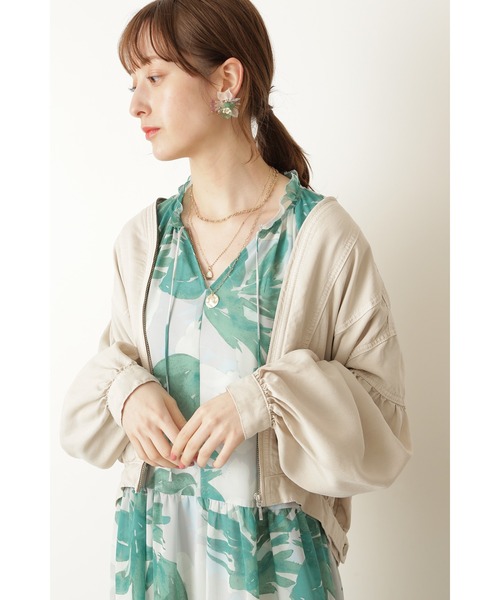 JILL STUART（ジルスチュアート）の「◆ロンダブルゾン（ブルゾン・レディース・ベージュ/ブルー・SMALL/MEDIUM）」の6枚目の写真