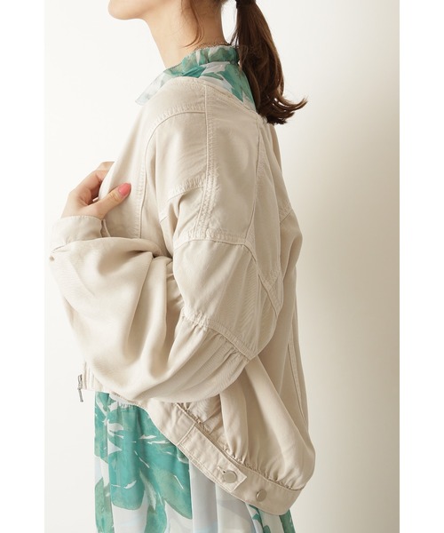 JILL STUART（ジルスチュアート）の「◆ロンダブルゾン（ブルゾン・レディース・ベージュ/ブルー・SMALL/MEDIUM）」の7枚目の写真