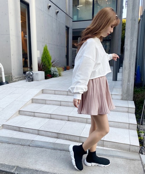 one after another NICE CLAUP(ワンアフターアナザーナイスクラップ)の「プリーツショートパンツ(その他パンツ・レディース・ブラック/ベージュ/アイボリー・FREE)」の15枚目の写真