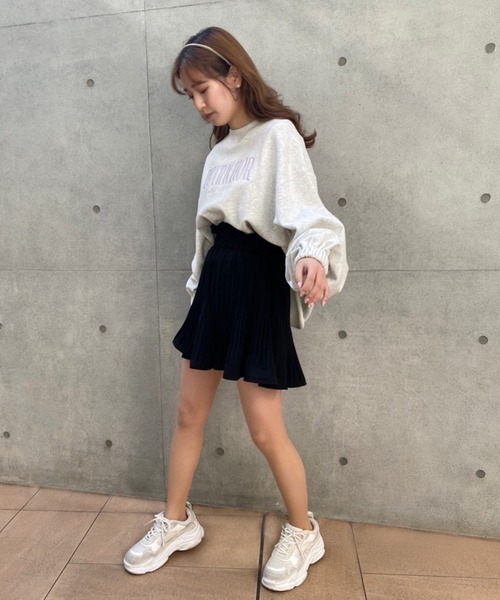 one after another NICE CLAUP(ワンアフターアナザーナイスクラップ)の「プリーツショートパンツ(その他パンツ・レディース・ブラック/ベージュ/アイボリー・FREE)」の18枚目の写真