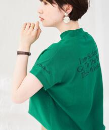 coen | リピT・バックプリントハイネックTシャツ#（WEB限定カラー）(Tシャツ/カットソー)