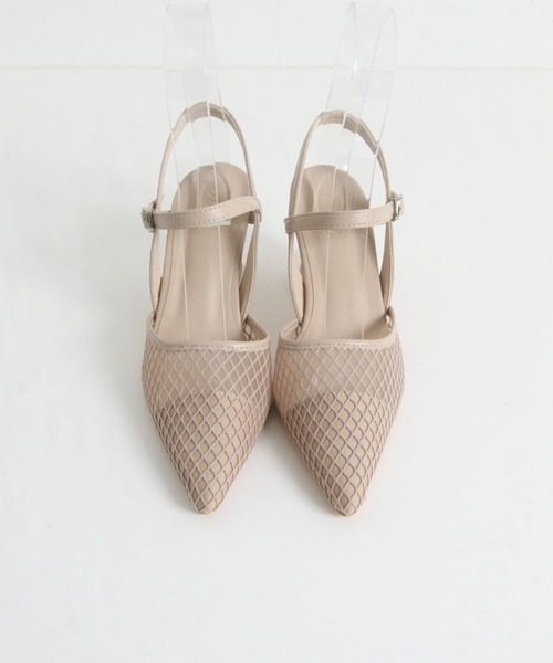 tocco closet（トッコ　クローゼット）の「ストラップ付きチュールメッシュサンダル（サンダル・レディース・ブラック/ベージュ/ホワイト・L/M/S/LL）」の21枚目の写真