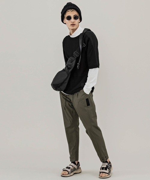 C DIEM(カルペディエム)の「C DIEM(カルペディエム)パッチワーク半袖Tシャツ(Tシャツ/カットソー・メンズ・ブラック/ホワイト・L/M/S)」の5枚目の写真