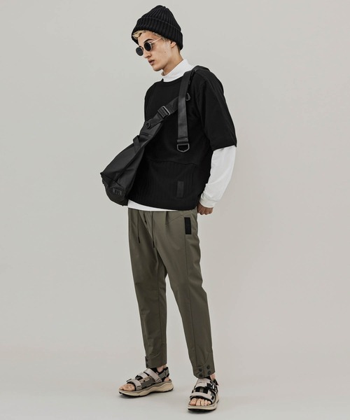 C DIEM(カルペディエム)の「C DIEM(カルペディエム)パッチワーク半袖Tシャツ(Tシャツ/カットソー・メンズ・ブラック/ホワイト・L/M/S)」の6枚目の写真