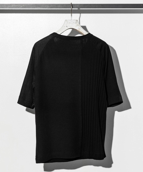 C DIEM(カルペディエム)の「C DIEM(カルペディエム)パッチワーク半袖Tシャツ(Tシャツ/カットソー・メンズ・ブラック/ホワイト・L/M/S)」の12枚目の写真