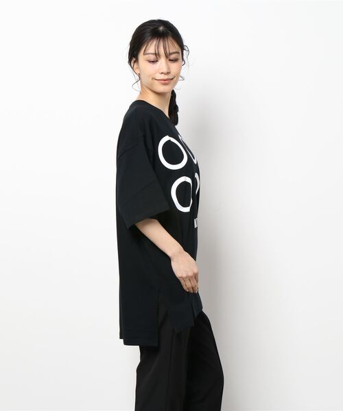 gomme（ゴム）の「24/-天竺　サイドスリットＴ（Tシャツ/カットソー・レディース・ホワイト/ブラック/ベージュ/トップグレー・MEDIUM）」の21枚目の写真