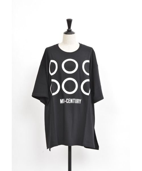 gomme（ゴム）の「24/-天竺　サイドスリットＴ（Tシャツ/カットソー・レディース・ホワイト/ブラック/ベージュ/トップグレー・MEDIUM）」の3枚目の写真