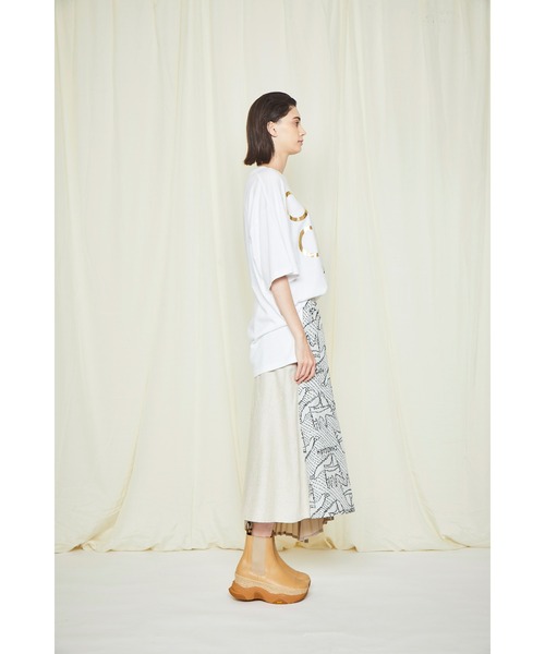 gomme（ゴム）の「24/-天竺　サイドスリットＴ（Tシャツ/カットソー・レディース・ホワイト/ブラック/ベージュ/トップグレー・MEDIUM）」の11枚目の写真