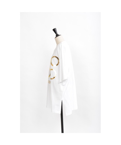 gomme（ゴム）の「24/-天竺　サイドスリットＴ（Tシャツ/カットソー・レディース・ホワイト/ブラック/ベージュ/トップグレー・MEDIUM）」の16枚目の写真