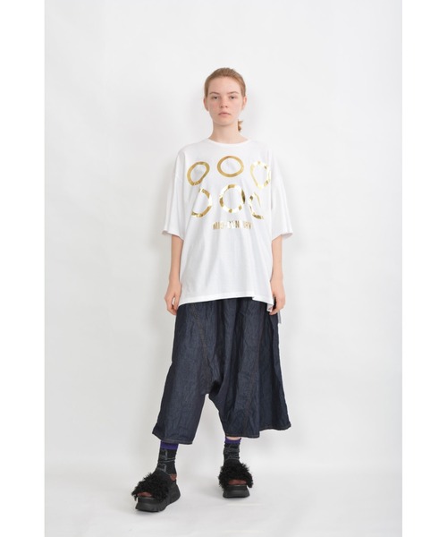 gomme（ゴム）の「24/-天竺　サイドスリットＴ（Tシャツ/カットソー・レディース・ホワイト/ブラック/ベージュ/トップグレー・MEDIUM）」の12枚目の写真