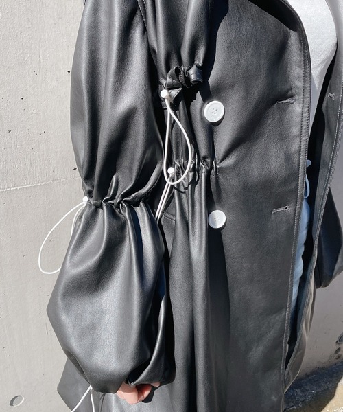 lilLilly（リルリリー）の「バルーンレザーコート（その他アウター