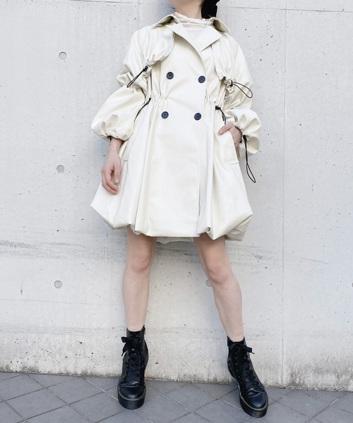 lilLilly（リルリリー）の「バルーンレザーコート（その他アウター