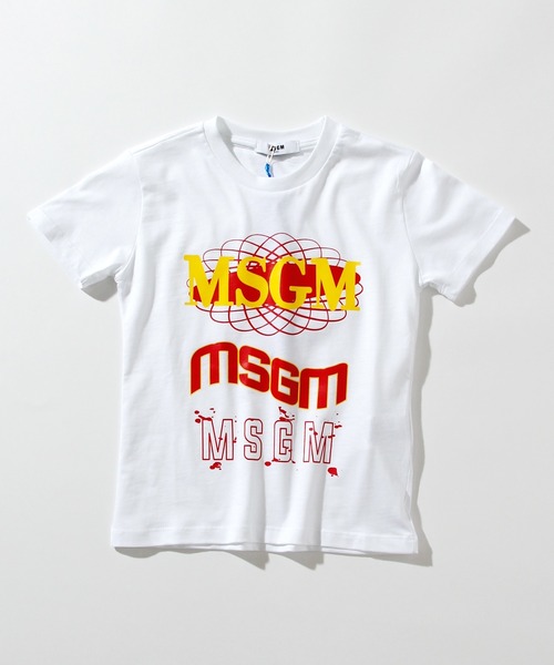 MSGM(エムエスジーエム)の「MSGM(エムエスジーエム)Kids & Junior プリント半袖Tシャツ(Tシャツ/カットソー・キッズ・ブラック/ロイヤルブルー/ホワイト・12Y/14Y/4Y/10Y)」の2枚目の写真