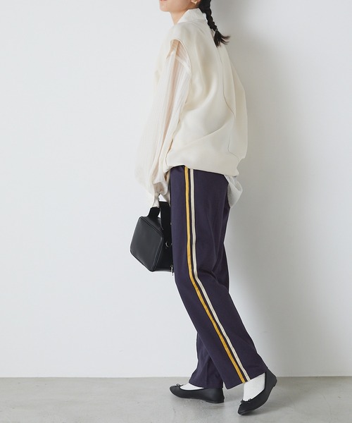 forksy.（フォルクシー）の「【forksy.】カラーサイドラインカットストレートイージーパンツ（その他パンツ・レディース・ネイビー/グリーン/アイボリー・FREE）」の15枚目の写真