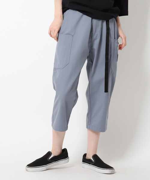 BASECONTROL（ベースコントロール）の「◆ストレッチジョガー 七分丈 クロップドパンツ（その他パンツ・レディース・ライトブルー/ブラック/ベージュ/ネイビー/カーキ/アイボリー/ブラック系1/ブラック系2/ネイビー系/ブルー系/ブルー系6・99）」の7枚目の写真