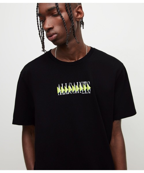 ALLSAINTS（オールセインツ）の「MOMENTUM CREW T-SHIRT | MOMENTUM クルー Tシャツ（Tシャツ/カットソー・メンズ・ブラック・XS/S/M/L）」の5枚目の写真
