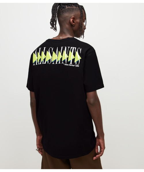 ALLSAINTS（オールセインツ）の「MOMENTUM CREW T-SHIRT | MOMENTUM クルー Tシャツ（Tシャツ/カットソー・メンズ・ブラック・XS/S/M/L）」の2枚目の写真