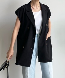 DouDou | カットジョーゼットベスト(ベスト)