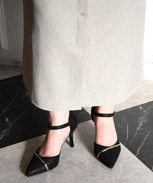 NOFALL（ノーフォール）の「ポインテッドトゥセパレートピンヒールパンプス（パンプス・レディース・アイボリー/ブラック系その他/ベージュ系その他2/シルバー系その他2/ブラック系その他2/パイソン・SS/L/M/LL/S/3L）」の15枚目の写真