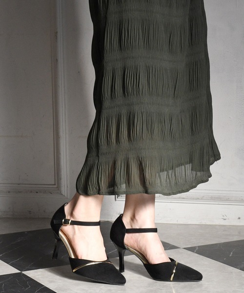 NOFALL（ノーフォール）の「ポインテッドトゥセパレートピンヒールパンプス（パンプス・レディース・アイボリー/ブラック系その他/ベージュ系その他2/シルバー系その他2/ブラック系その他2/パイソン・SS/L/M/LL/S/3L）」の12枚目の写真