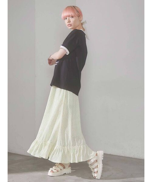 merry jenny（メリージェニー）の「flowerフレアスカート（スカート・レディース・ピンク/イエロー/グリーン・FREE）」の18枚目の写真