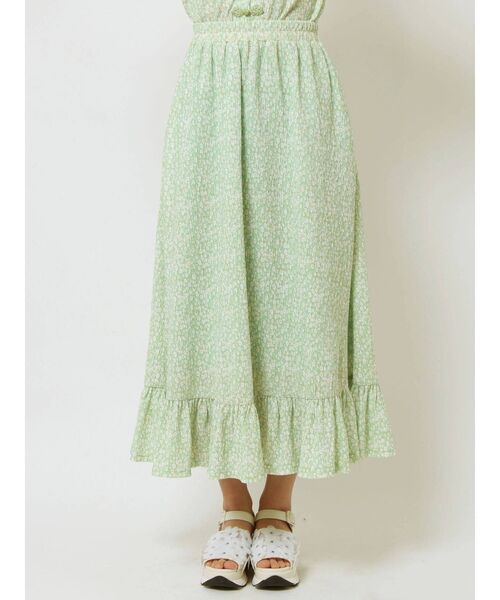 merry jenny（メリージェニー）の「flowerフレアスカート（スカート・レディース・ピンク/イエロー/グリーン・FREE）」の19枚目の写真
