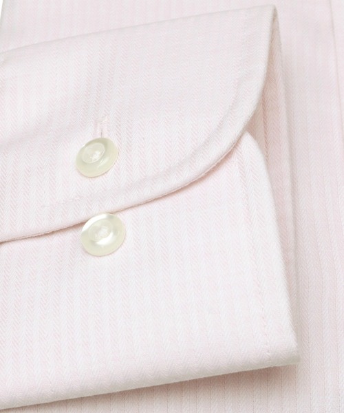 TOKYO SHIRTS（トウキョウシャツ）の「形態安定ノーアイロン レギュラー 長袖ビジネスワイシャツ（ビジネスシャツ・メンズ・ベビーピンク・首回り39cm-裄丈84cm/首回り37cm-裄丈84cm/首回り39cm-裄丈80cm/首回り41cm-裄丈86cm/首回り37cm-裄丈80cm/首回り41cm-裄丈82cm/首回り43cm-裄丈82cm/首回り42cm-裄丈82cm/首回り43cm-裄丈86cm/首回り42cm-裄丈86cm）」の3枚目の写真