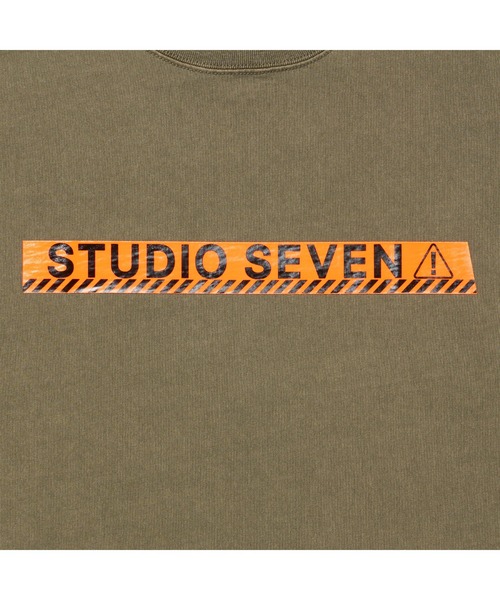 STUDIO SEVEN(スタジオ セブン)の「Russell Athletic x STUDIO SEVEN SS Tee 1【STUDIOSEVEN/スタジオセブン】(Tシャツ/カットソー・メンズ・グレー/ホワイト/カーキ/ブラック・MEDIUM/LARGE)」の12枚目の写真
