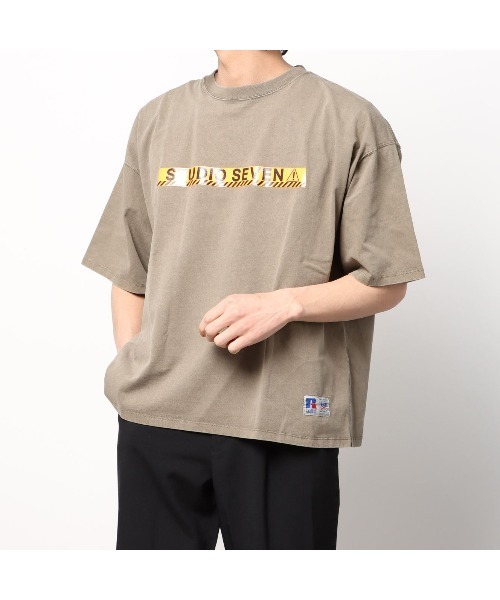 STUDIO SEVEN(スタジオ セブン)の「Russell Athletic x STUDIO SEVEN SS Tee 1【STUDIOSEVEN/スタジオセブン】(Tシャツ/カットソー・メンズ・グレー/ホワイト/カーキ/ブラック・MEDIUM/LARGE)」の16枚目の写真