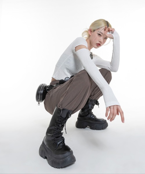 FOLLOWIN（フォロウィン）の「3WAYラウンドショルダーバッグ（ショルダーバッグ・レディース・ブラック・ONE SIZE）」の19枚目の写真