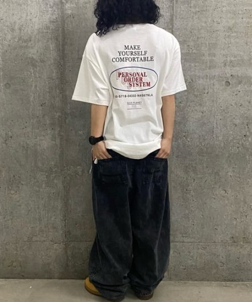 WEGO(ウィゴー)の「WEGO/【ZOZOTOWN&一部店限定】タックワイドバルーンパンツ(デニムパンツ・レディース・ホワイト/ブラック系その他/ライトインディゴブルー・FREE)」の6枚目の写真