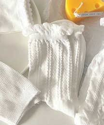 ホワイトアソートレディースソックス ショート 白ソックス靴下