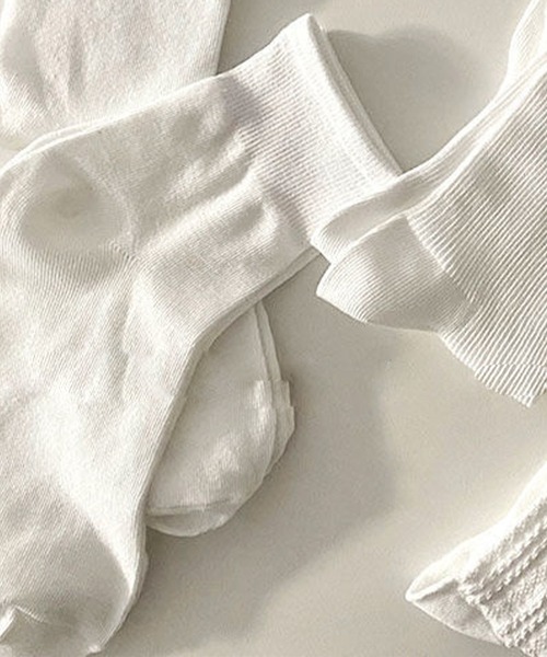 EPICKS（エピックス）の「ホワイトアソートレディースソックス ショート 白ソックス靴下（ソックス/靴下・レディース・その他1/その他2/その他3/その他4/その他5/その他6・23cm～25cm）」の3枚目の写真